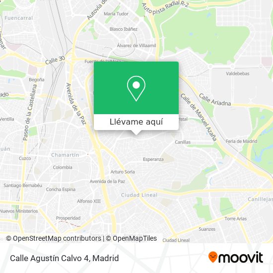 Mapa Calle Agustín Calvo 4