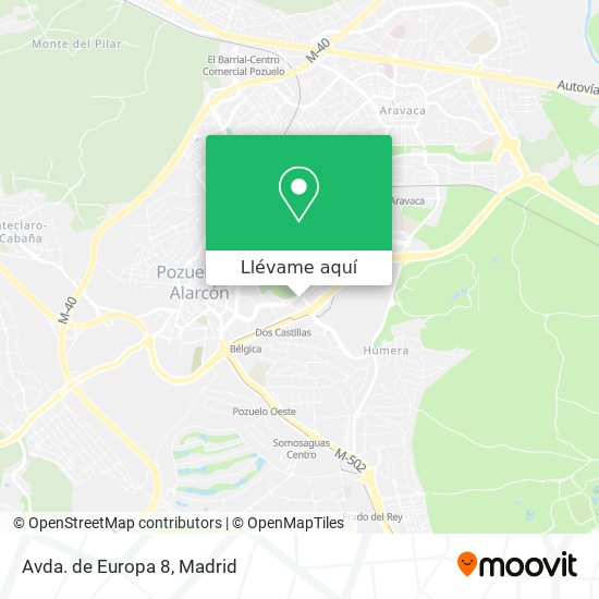 Mapa Avda. de Europa 8