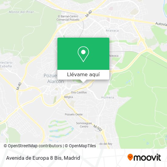 Mapa Avenida de Europa 8 Bis