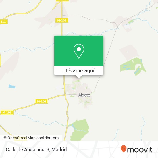 Mapa Calle de Andalucía 3