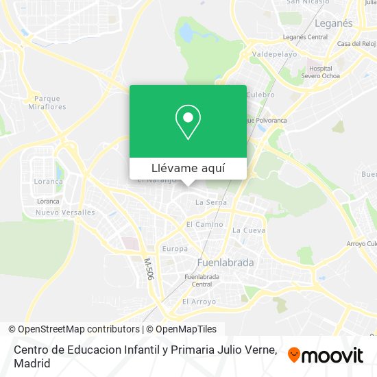 Mapa Centro de Educacion Infantil y Primaria Julio Verne