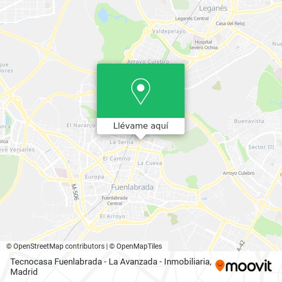 Mapa Tecnocasa Fuenlabrada - La Avanzada - Inmobiliaria