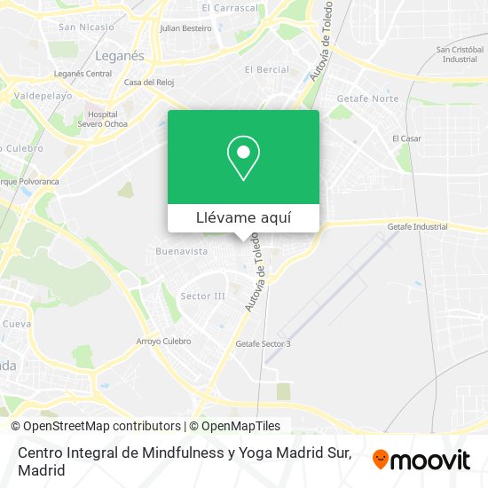 Mapa Centro Integral de Mindfulness y Yoga Madrid Sur