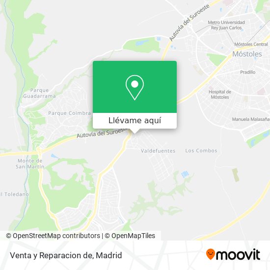 Mapa Venta y Reparacion de