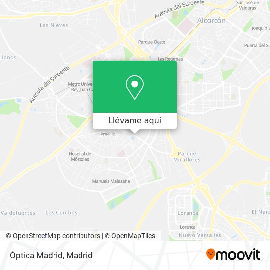 Mapa Óptica Madrid