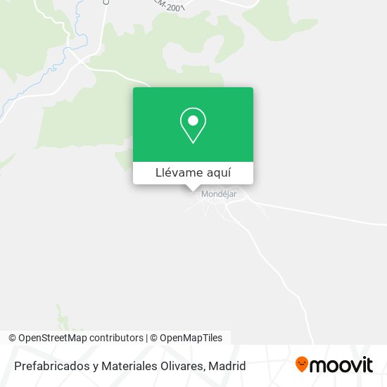 Mapa Prefabricados y Materiales Olivares