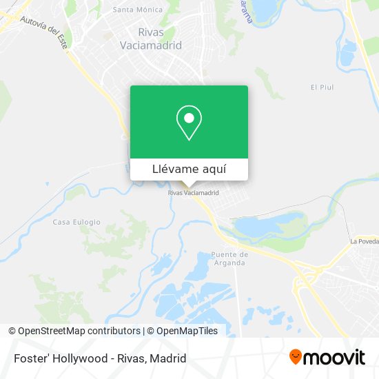 Mapa Foster' Hollywood - Rivas