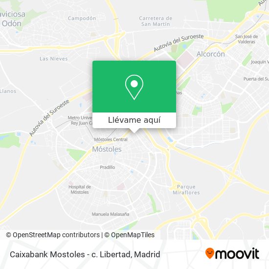 Mapa Caixabank Mostoles - c. Libertad