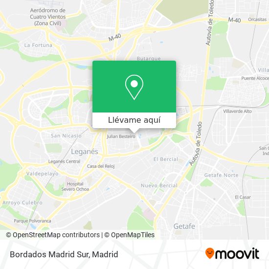 Mapa Bordados Madrid Sur