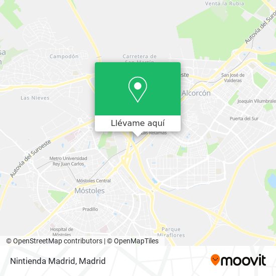 Mapa Nintienda Madrid
