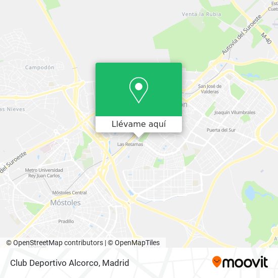 Mapa Club Deportivo Alcorco