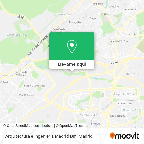 Mapa Arquitectura e Ingenieria Madrid Dm