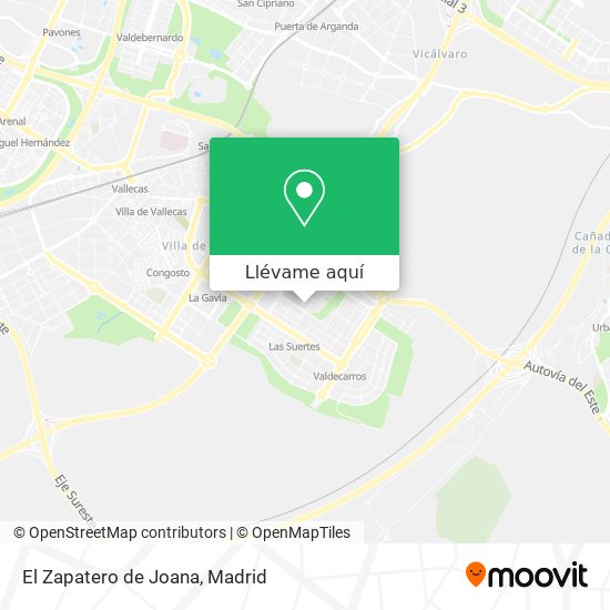 Mapa El Zapatero de Joana