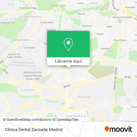 Mapa Clinica Dental Zarzuela