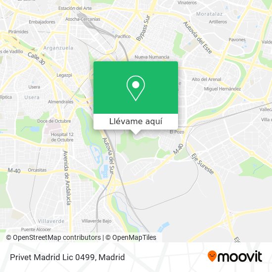 Mapa Privet Madrid Lic 0499