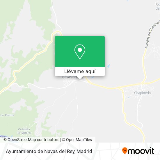Mapa Ayuntamiento de Navas del Rey