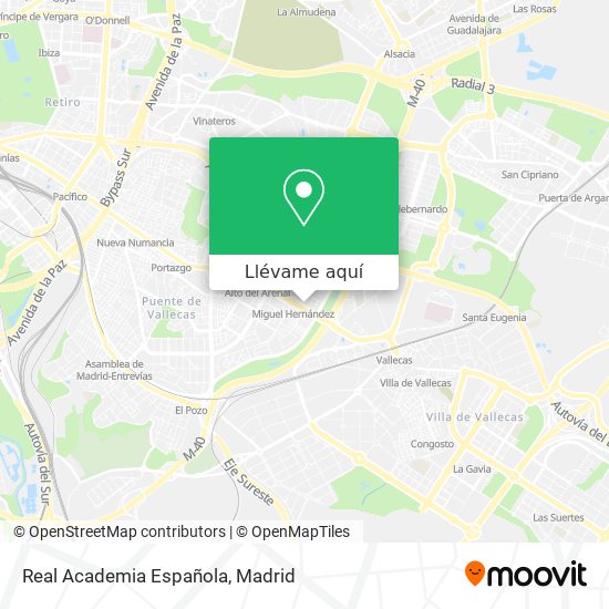 Mapa Real Academia Española