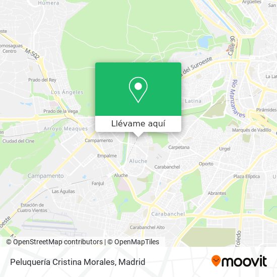 Mapa Peluquería Cristina Morales