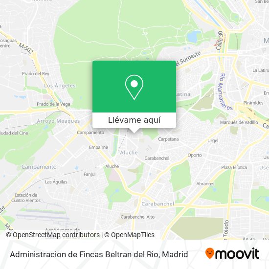 Mapa Administracion de Fincas Beltran del Rio