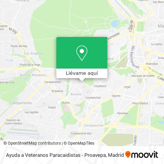 Mapa Ayuda a Veteranos Paracaidistas - Proavepa