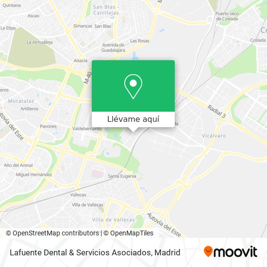 Mapa Lafuente Dental & Servicios Asociados