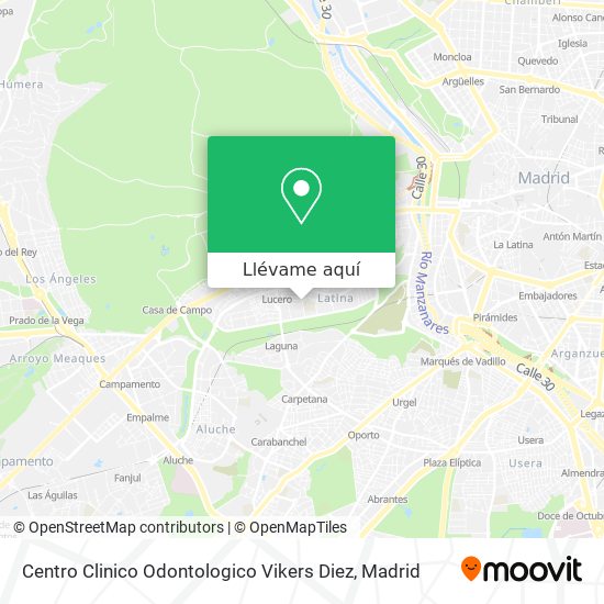 Mapa Centro Clinico Odontologico Vikers Diez