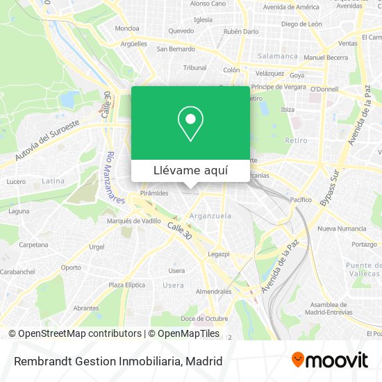 Mapa Rembrandt Gestion Inmobiliaria