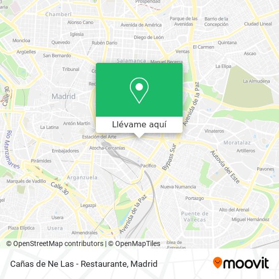 Mapa Cañas de Ne Las - Restaurante