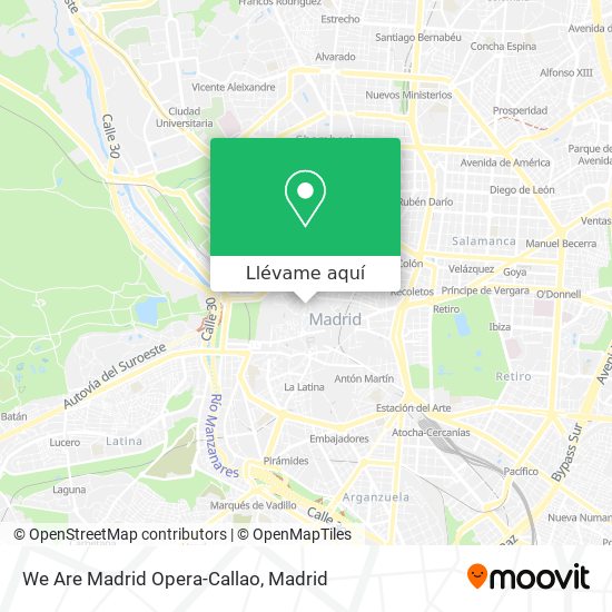 Mapa We Are Madrid Opera-Callao