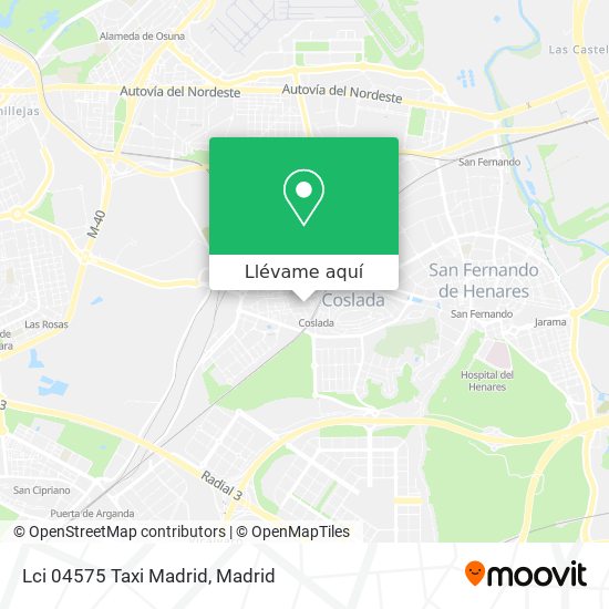 Mapa Lci 04575 Taxi Madrid