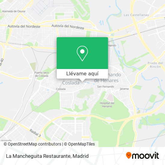 Mapa La Mancheguita Restaurante