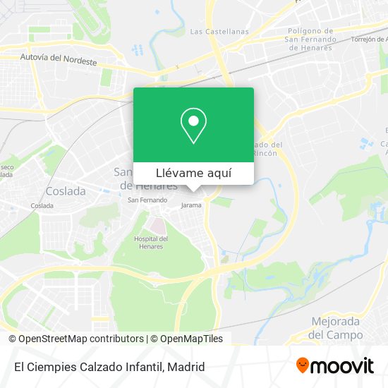 Mapa El Ciempies Calzado Infantil