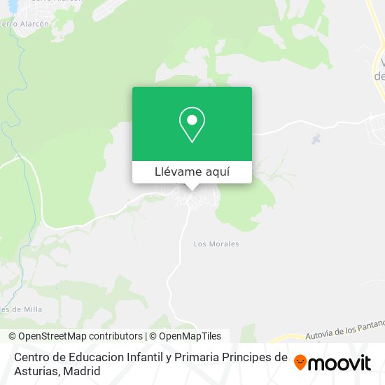 Mapa Centro de Educacion Infantil y Primaria Principes de Asturias