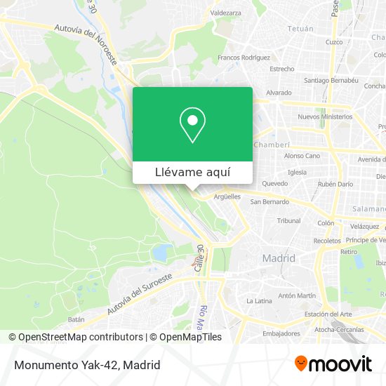 Mapa Monumento Yak-42
