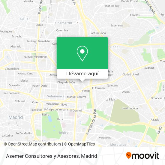Mapa Asemer Consultores y Asesores