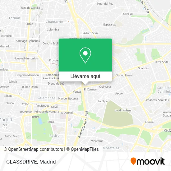 Mapa GLASSDRIVE