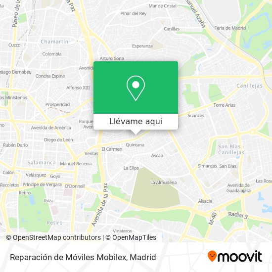Mapa Reparación de Móviles Mobilex