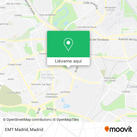 Mapa EMT Madrid