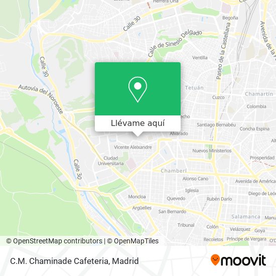 Mapa C.M. Chaminade Cafeteria