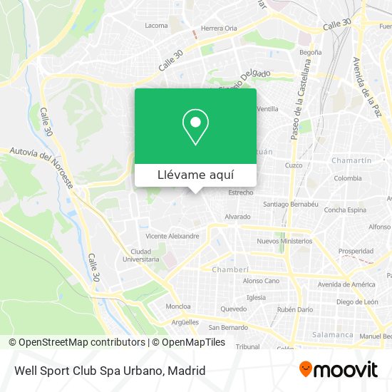 Mapa Well Sport Club Spa Urbano