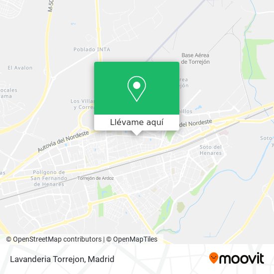 Mapa Lavanderia Torrejon