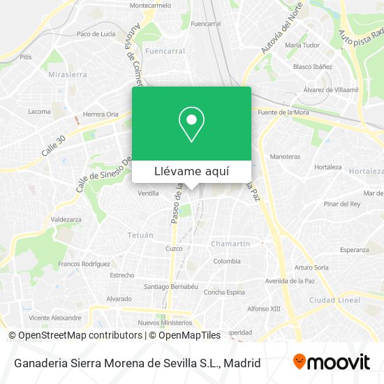 Mapa Ganaderia Sierra Morena de Sevilla S.L.