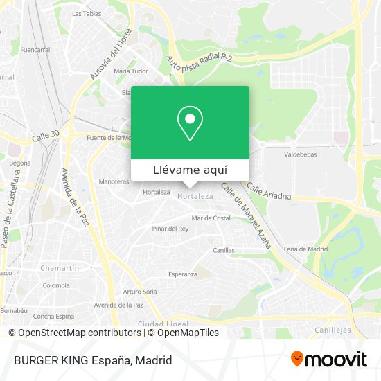 Mapa BURGER KING España