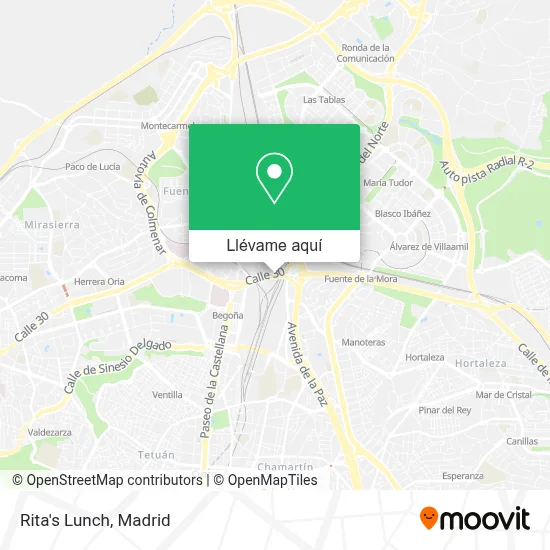 Mapa Rita's Lunch