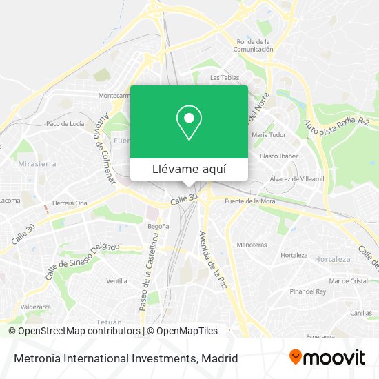 Mapa Metronia International Investments