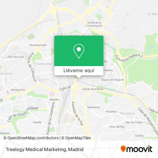 Mapa Treelogy Medical Marketing