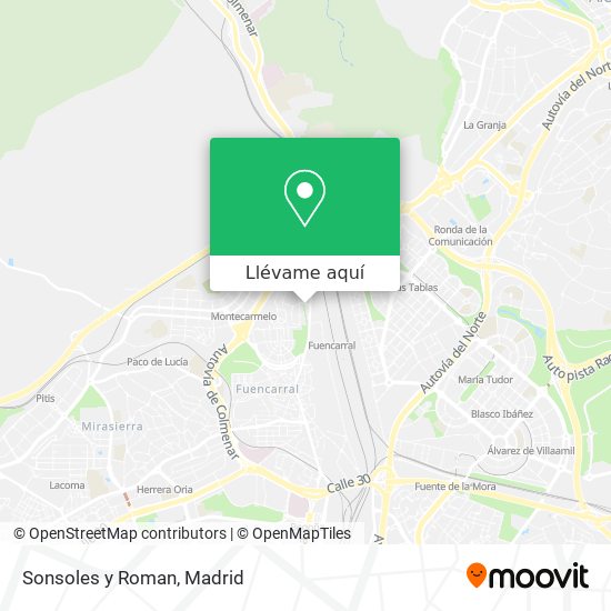 Mapa Sonsoles y Roman