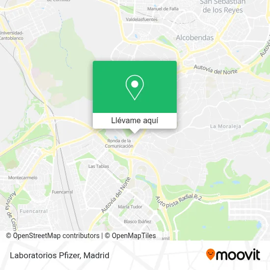 Mapa Laboratorios Pfizer