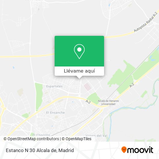 Mapa Estanco N 30 Alcala de