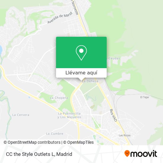 Mapa CC the Style Outlets L